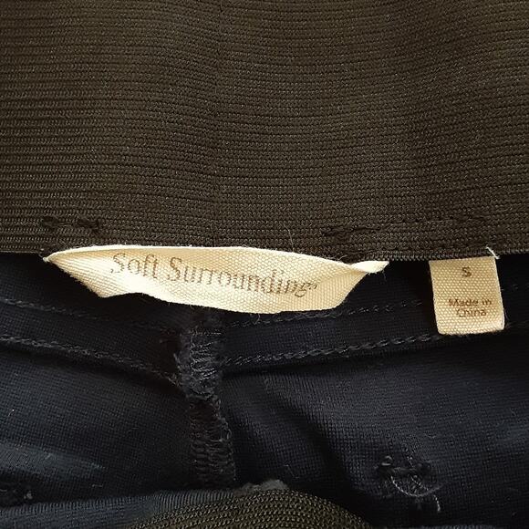 Soft Surroundings Perfect Ponte Knit Straight Leg Pants Navy Blue S Pull On - Picture 5 of 12